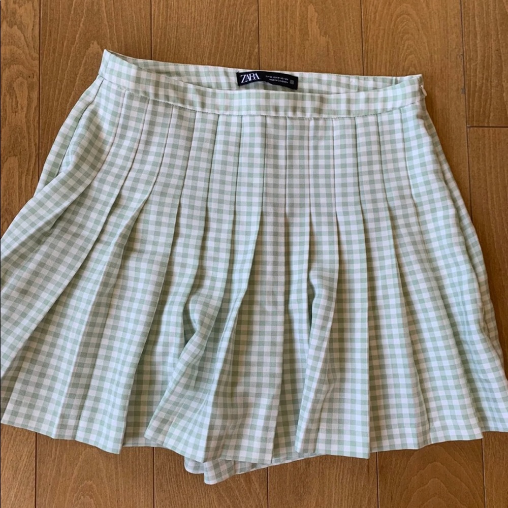 Zara Plaid Skort